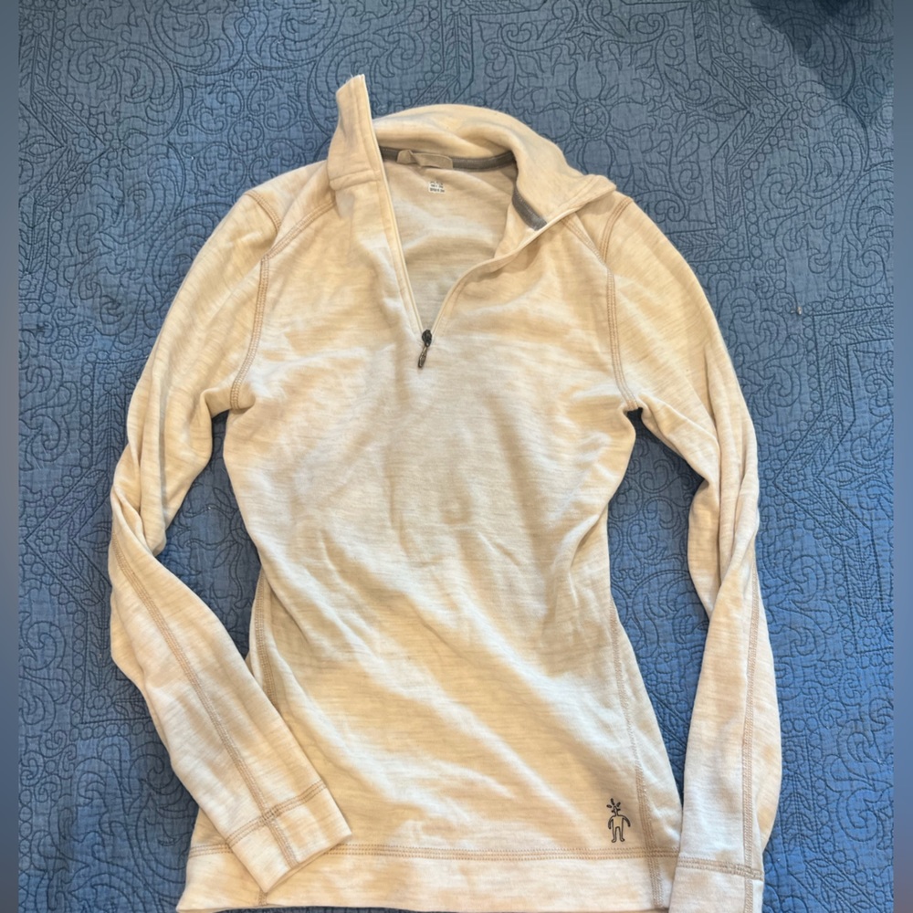 Smart wool long sleeve half zip